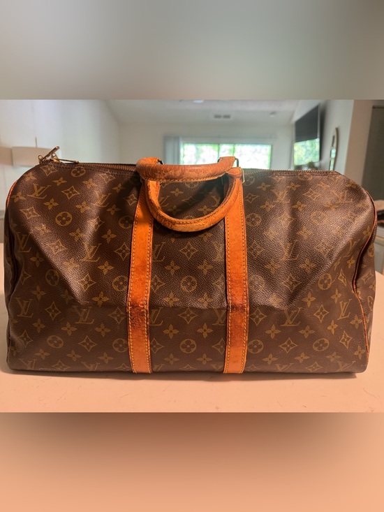Louis Vuitton Handbags - Vintage Louis Vuitton Brown Monogram Keepall 45